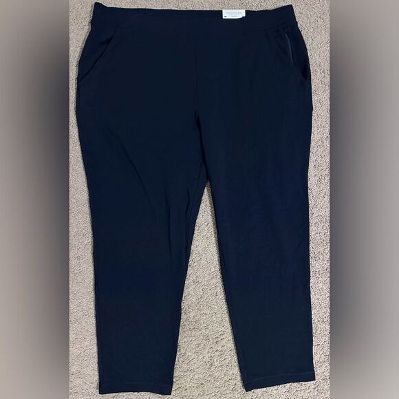 Chico’s Zenergy Scuba Tapered Ankle Pants SZ 4R US 20-22R Color Blue - Picture 3 of 14